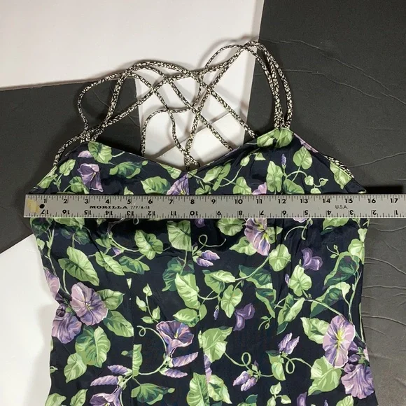 Carol Anderson Calif Gorgeous Vintage Maxi Dress with Woven Straps - Picture 4 of 7